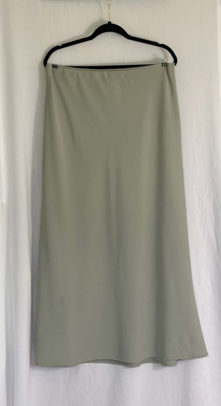 Abercrombie & Fitch Sage Green Midi Skirt